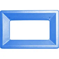 Poubelle carton 42L écologique couvercle bleu