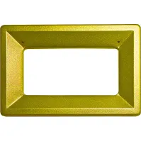 Poubelle carton 42L couvercle jaune écologique