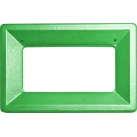 Poubelle carton 42L couvercle vert écologique