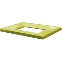 Poubelle carton 60L écologique moderne jaune