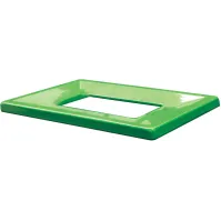 Poubelle carton 60L couvercle vert écologique