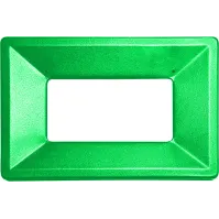 Poubelle carton 60L couvercle vert écologique