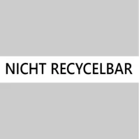 Adhésif tri-sélectif Non recyclable noir allemand