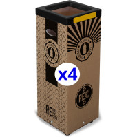 Poubelle recyclable 100L en carton durable