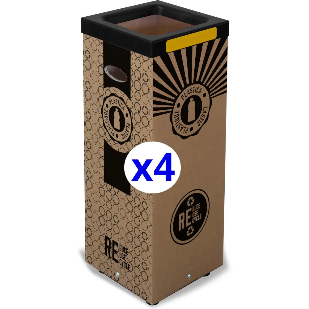 Poubelle recyclable 100L en carton durable