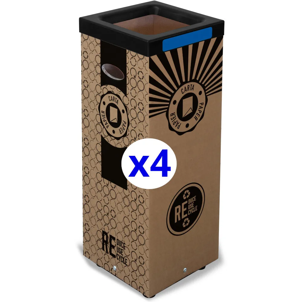 Poubelle en carton 100L recyclage efficace robuste