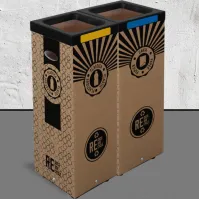 Poubelle biodéchets 100L recyclable écologique pratique  