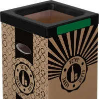 Poubelles recyclage carton 100L écologiques pratiques