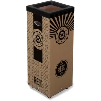 Poubelle recyclable 60L carton écologique pratique