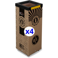 Recharges durables carton recyclé 60L 4 unités