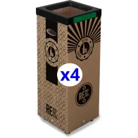 Recharges poubelle carton verre 60L écologiques  