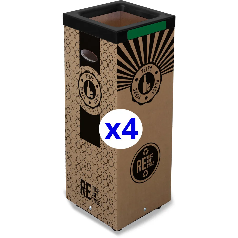 Recharges poubelle carton verre 60L écologiques  