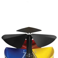 Poubelle à chapeau colorée