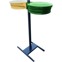 Support tri sélectif double flux pratique durable  