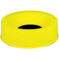 Couvercle rond jaune tri sélectif