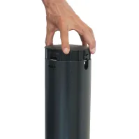 Cendrier colonne aluminium ouverture frontale