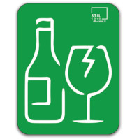 Symbole verre vert