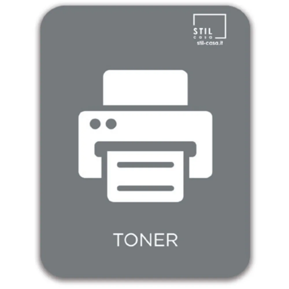 Symbole magnétique gris pour toner