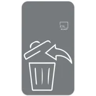 Icône gris aimanté