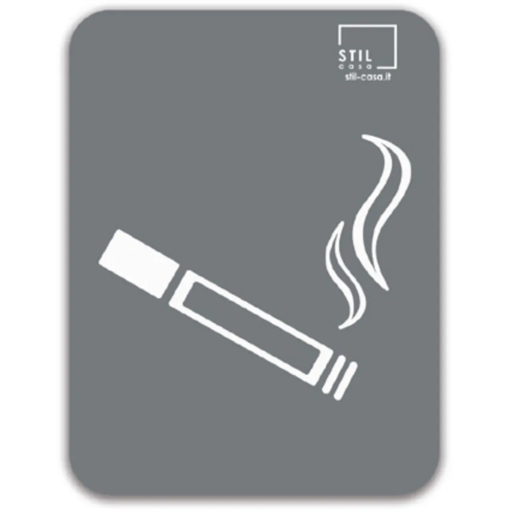 Symbole gris cendrier aimanté moderne