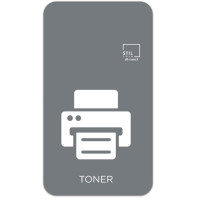 Icône grise toner magnétique stylisé