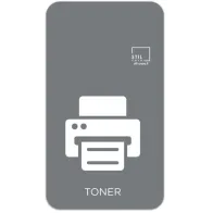 Icône grise toner magnétique stylisé