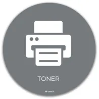 Symbole toner gris pictogramme magnétique