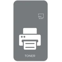 Icône magnétique grise symbole toner