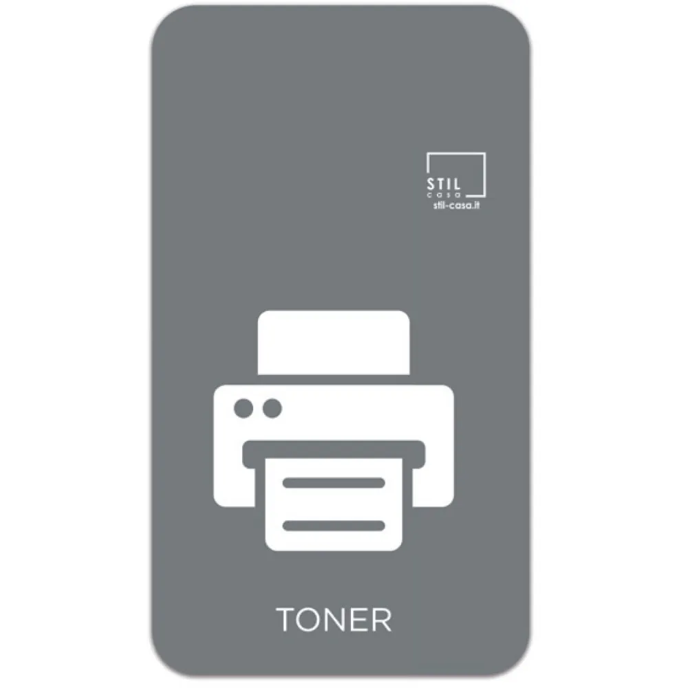 Icône magnétique grise symbole toner