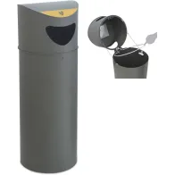 Corbeille de rue ergonomique