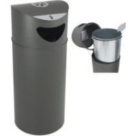 Corbeille tri-sélectif 75L cendrier