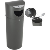 Corbeille verrouillable 75L avec support