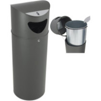 Corbeille verrouillable 75L avec bac