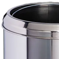 Corbeille à papier inox avec bac plastique 8 litres