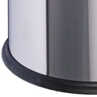 Corbeille à papier inox avec bac plastique 8 litres