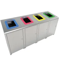 borne à déchets koala 60 litres avec vidange et verrouillage frontal