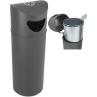 Corbeille urbaine Oslo 75L cendrier