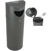 Corbeille urbaine Oslo 75L sécurisée