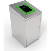 borne à déchets modulaire 60 litres cadre gris