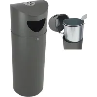 Corbeille urbaine Oslo 75L sécurisée