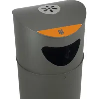 Corbeille recyclage 75L porte frontal