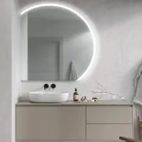 Miroir LED rond design moderne