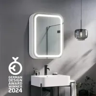 Armoire miroir coin arrondi élégante