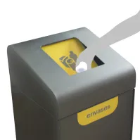 Poubelle tri 285L clapets robustes