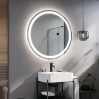 Commandez miroir rond configurable
