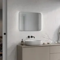 Achetez miroir LED coins arrondis