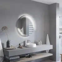Miroir rond touche spécial