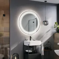 Miroir cylindrique lumière sur mesure