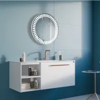 Miroir cylindrique LED configurable