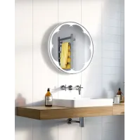 Miroir décoratif fleur